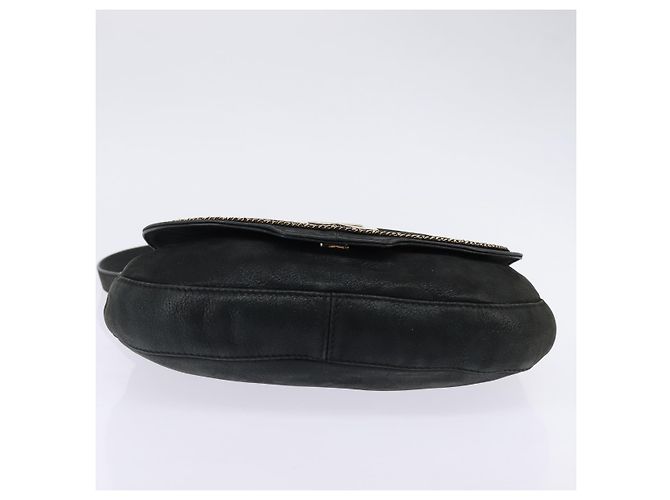 FENDI Schultertasche aus Polyester Schwarz Gold Auth ep11289 Golden - Ansicht 5
