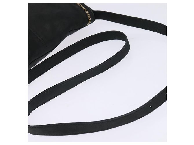 FENDI Schultertasche aus Polyester Schwarz Gold Auth ep11289 Golden - Ansicht 7