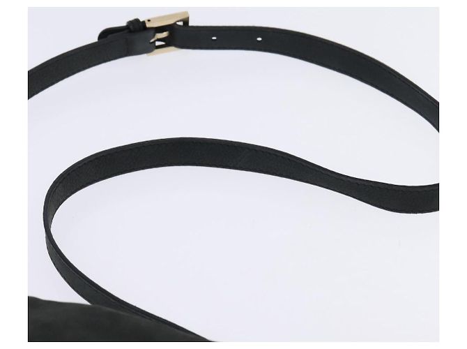 FENDI Schultertasche aus Polyester Schwarz Gold Auth ep11289 Golden - Ansicht 8