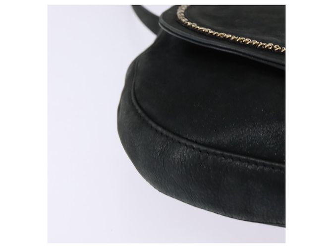 FENDI Schultertasche aus Polyester Schwarz Gold Auth ep11289 Golden - Ansicht 9