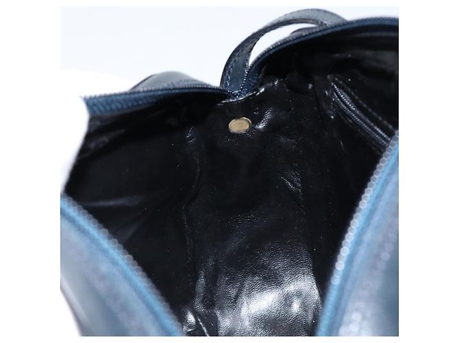 Borsa a Spalla Vala in Pelle Blu Navy e Oro Auth BA7059 di Salvatore Ferragamo D'oro - vista 20
