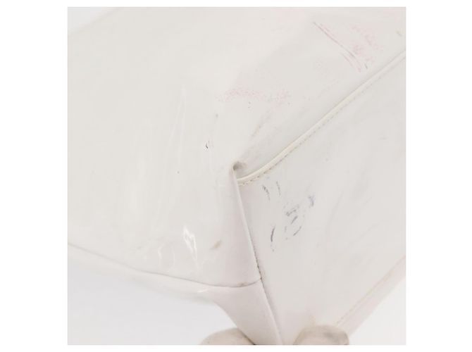 Gancini Tote Bag Emaille Weiß Salvatore Ferragamo Auth 147620 - Ansicht 9