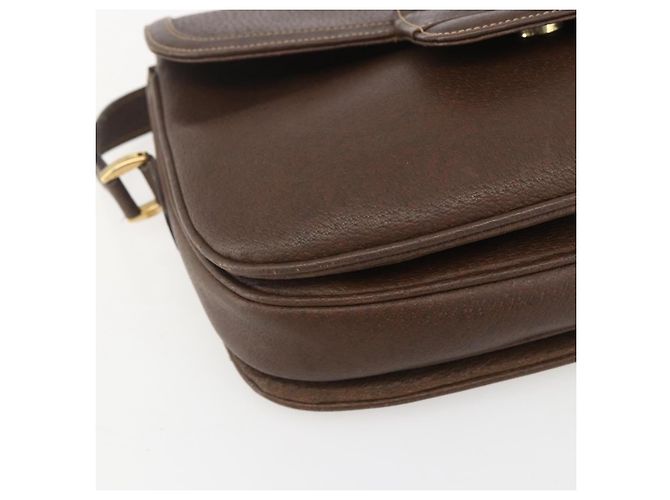 Borsa a Spalla in Pelle Marrone Oro GUCCI 001 116 0912 Auth 157232 D'oro - vista 14