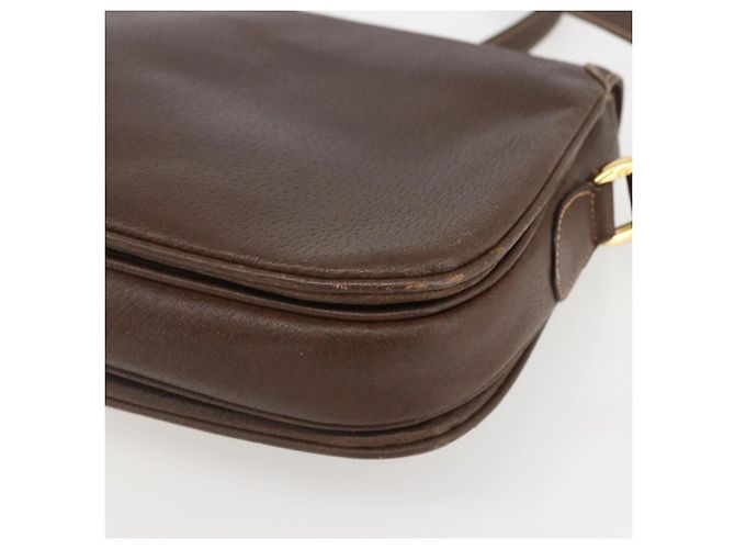 Borsa a Spalla in Pelle Marrone Oro GUCCI 001 116 0912 Auth 157232 D'oro - vista 15