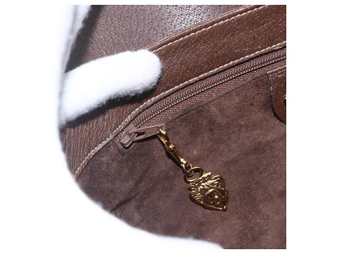 Borsa a Spalla in Pelle Marrone Oro GUCCI 001 116 0912 Auth 157232 D'oro - vista 19