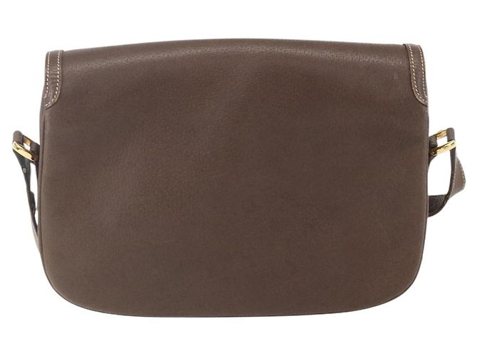 Borsa a Spalla in Pelle Marrone Oro GUCCI 001 116 0912 Auth 157232 D'oro - vista 2