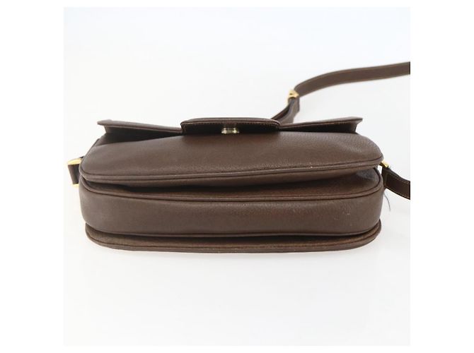 Borsa a Spalla in Pelle Marrone Oro GUCCI 001 116 0912 Auth 157232 D'oro - vista 5