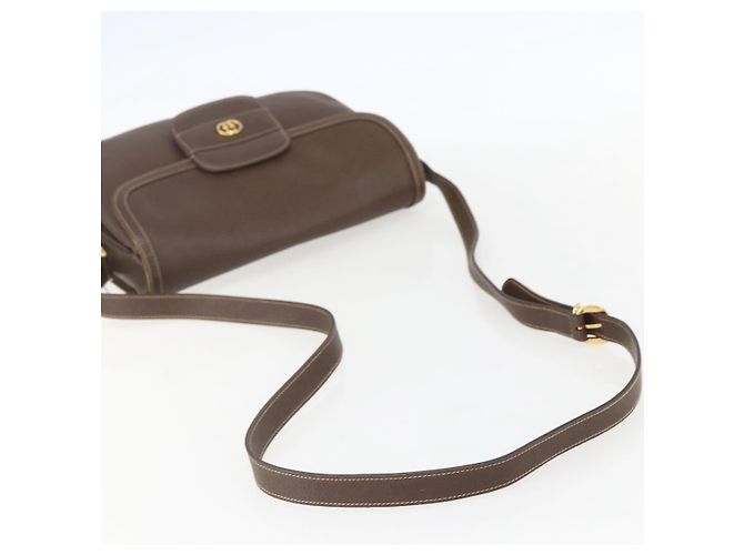 Borsa a Spalla in Pelle Marrone Oro GUCCI 001 116 0912 Auth 157232 D'oro - vista 7