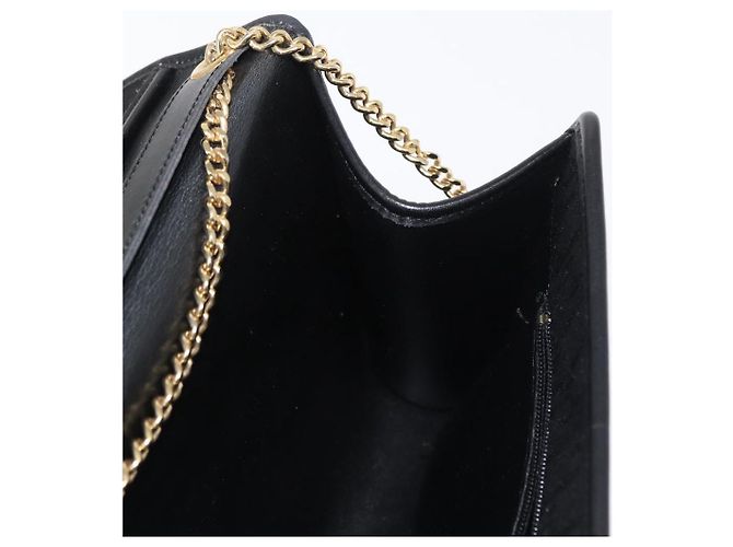 Borsa a spalla in tela Trotter Christian Dior nera e oro Auth BA8649 Nero D'oro - vista 18