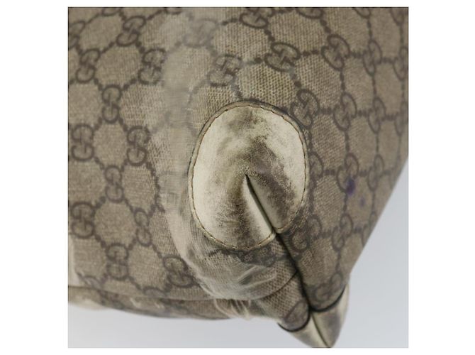 Gucci Borsa Tote GG Supreme in PVC beige 211137 Auth 156914 - vista 16