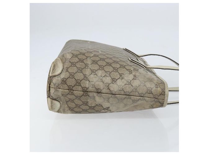 Gucci Borsa Tote GG Supreme in PVC beige 211137 Auth 156914 - vista 3