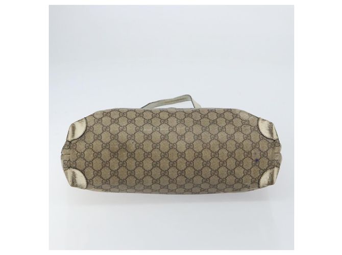Gucci Borsa Tote GG Supreme in PVC beige 211137 Auth 156914 - vista 5