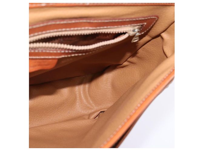 Céline Borsa a spalla circolare in tela Macadam CELINE in pelle PVC marrone oro Auth 147994 D'oro - vista 23