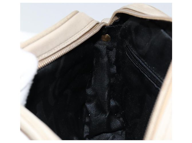 Borsa a Spalla Vala in Camoscio Beige Oro Auth BA7057 di Salvatore Ferragamo D'oro - vista 20