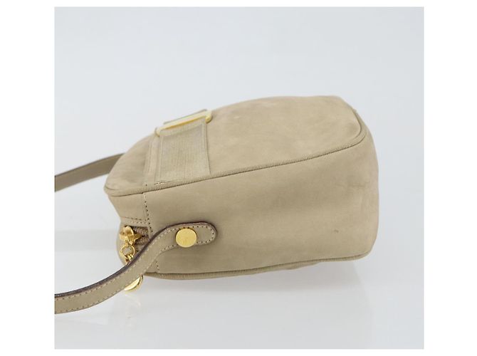 Borsa a Spalla Vala in Camoscio Beige Oro Auth BA7057 di Salvatore Ferragamo D'oro - vista 4