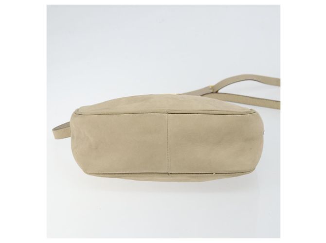 Borsa a Spalla Vala in Camoscio Beige Oro Auth BA7057 di Salvatore Ferragamo D'oro - vista 5