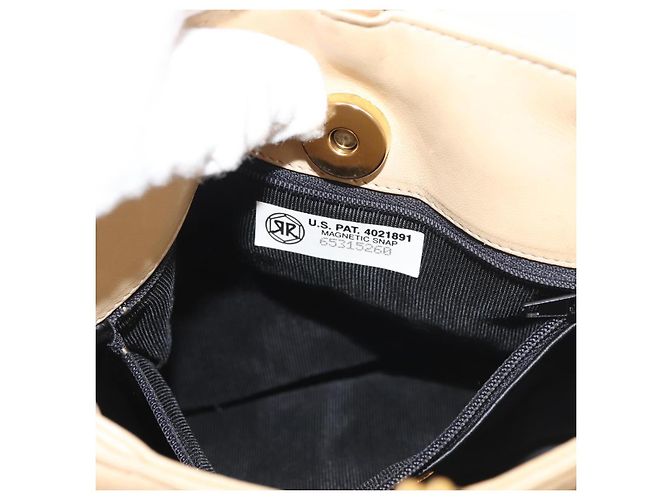 BALLY Borsa a Spalla in Pelle Beige Oro Auth 143330 D'oro - vista 12