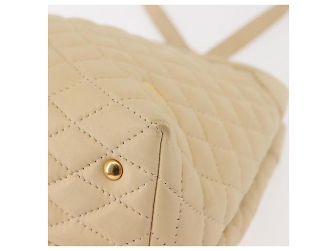 BALLY Borsa a Spalla in Pelle Beige Oro Auth 143330 D'oro - vista 14