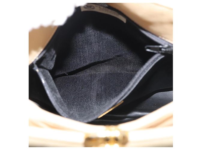 BALLY Borsa a Spalla in Pelle Beige Oro Auth 143330 D'oro - vista 22