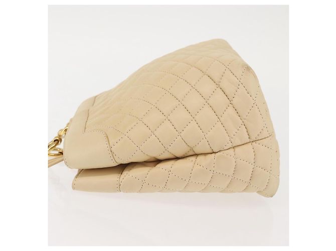 BALLY Borsa a Spalla in Pelle Beige Oro Auth 143330 D'oro - vista 4
