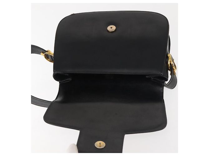 Borsa a Spalla in Pelle Blu Navy Oro Auth BA6320 di GUCCI D'oro - vista 10