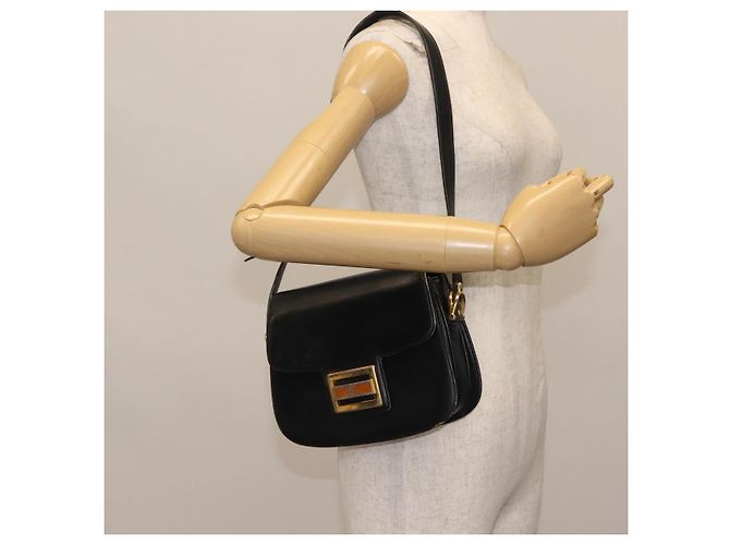 Borsa a Spalla in Pelle Blu Navy Oro Auth BA6320 di GUCCI D'oro - vista 21
