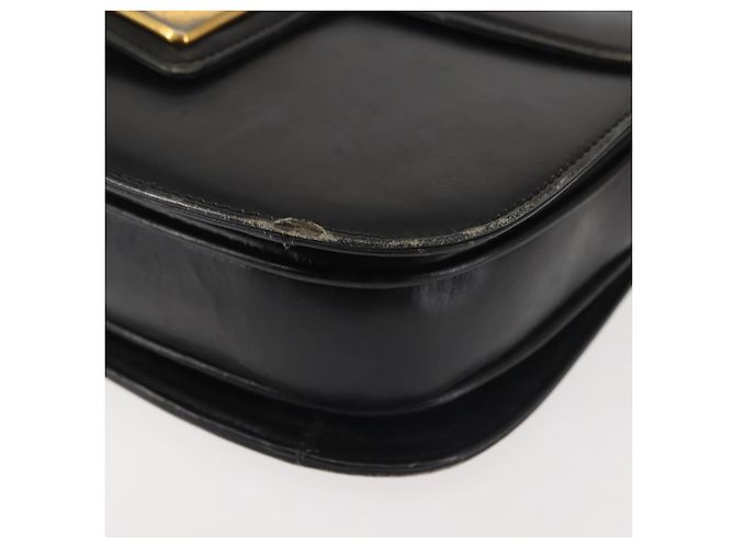 Borsa a Spalla in Pelle Blu Navy Oro Auth BA6320 di GUCCI D'oro - vista 8