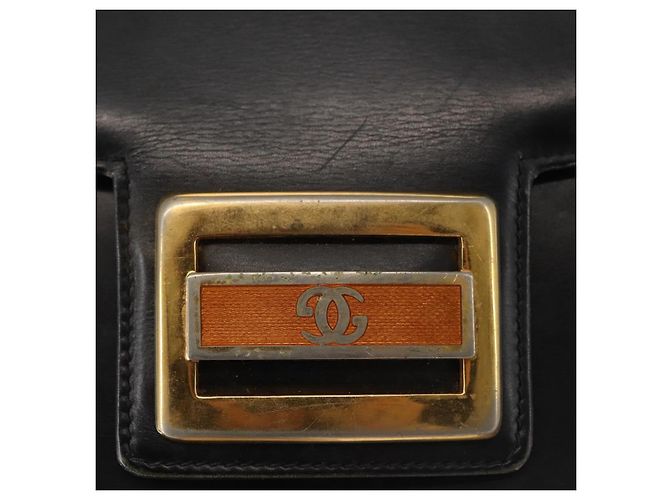 Borsa a Spalla in Pelle Blu Navy Oro Auth BA6320 di GUCCI D'oro - vista 9
