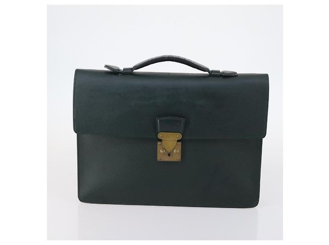 LOUIS VUITTON Borsa a Mano Monogram Taiga 2Set Verde LV Auth bs29562 Monogramma - vista 10