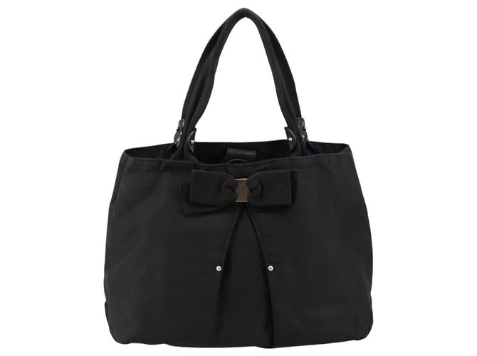 Borsa a mano Vala in pelle nera e oro Auth BA5683 di Salvatore Ferragamo Nero D'oro - vista 13