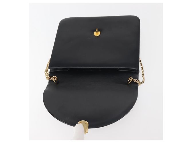 Borsa a spalla in pelle Christian Dior, blu navy, oro, autentica BA6234 D'oro - vista 10
