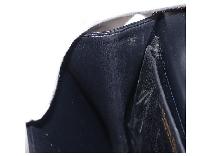 Borsa a spalla in pelle Christian Dior, blu navy, oro, autentica BA6234 D'oro - vista 20
