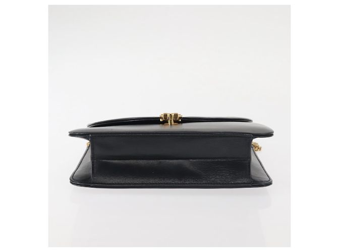 Borsa a spalla in pelle Christian Dior, blu navy, oro, autentica BA6234 D'oro - vista 5