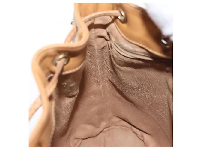 Gucci Borsa a Spalla Micro GG Supreme PVC Beige Oro 001 904 0791 Auth BA6122 D'oro - vista 21
