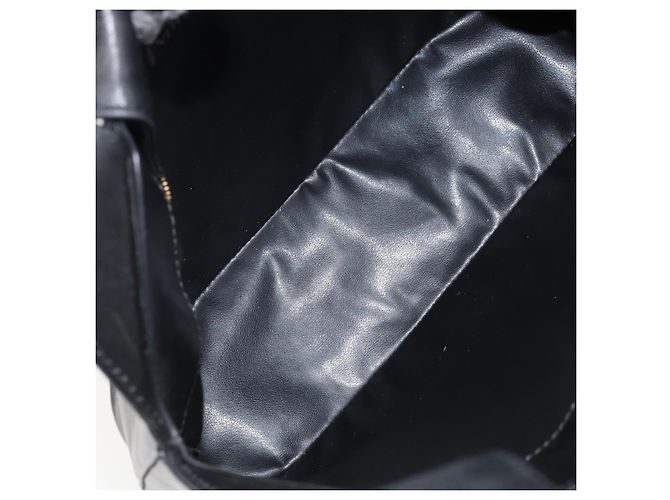 Borsa a mano Gianni Versace in pelle nera e oro Auth BA6268 Nero D'oro - vista 11