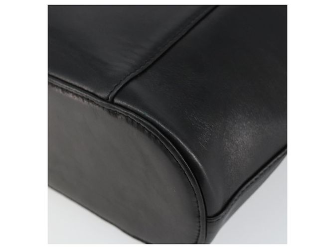 Borsa a mano Gianni Versace in pelle nera e oro Auth BA6268 Nero D'oro - vista 15