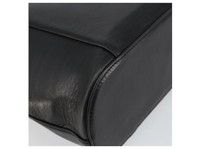 Borsa a mano Gianni Versace in pelle nera e oro Auth BA6268 Nero D'oro - vista 16