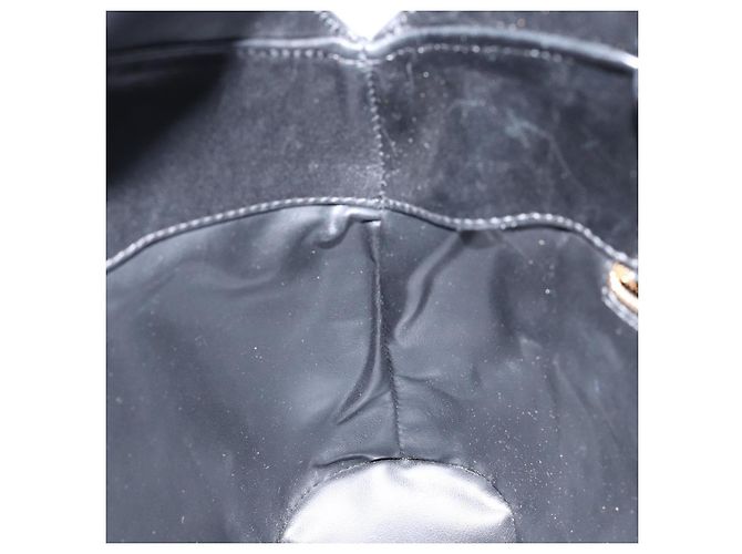 Borsa a mano Gianni Versace in pelle nera e oro Auth BA6268 Nero D'oro - vista 19