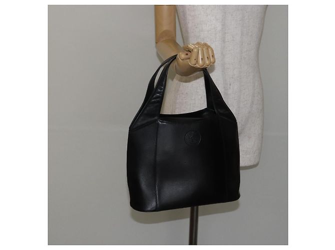 Borsa a mano Gianni Versace in pelle nera e oro Auth BA6268 Nero D'oro - vista 20