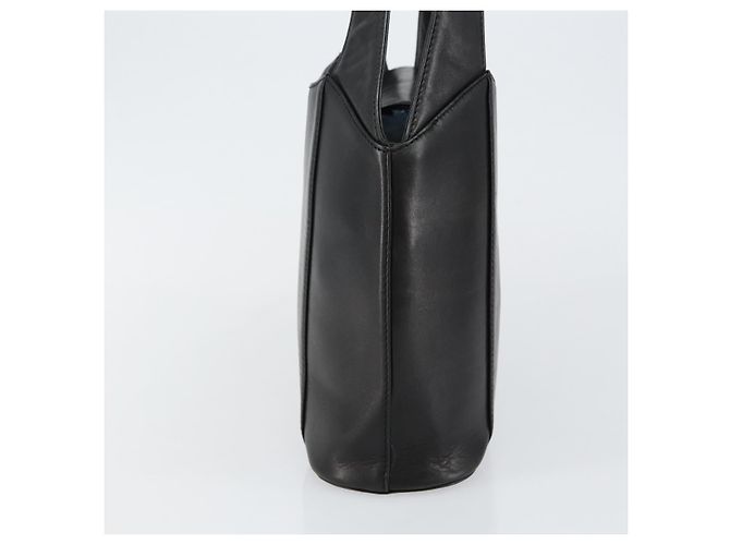 Borsa a mano Gianni Versace in pelle nera e oro Auth BA6268 Nero D'oro - vista 3