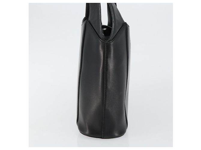 Borsa a mano Gianni Versace in pelle nera e oro Auth BA6268 Nero D'oro - vista 4