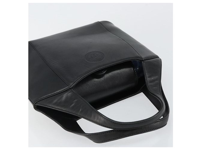 Borsa a mano Gianni Versace in pelle nera e oro Auth BA6268 Nero D'oro - vista 6