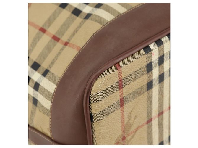 Autre Marque Borsa a Spalla Burberrys Nova Check PVC Beige Oro Auth bs29124 D'oro - vista 15