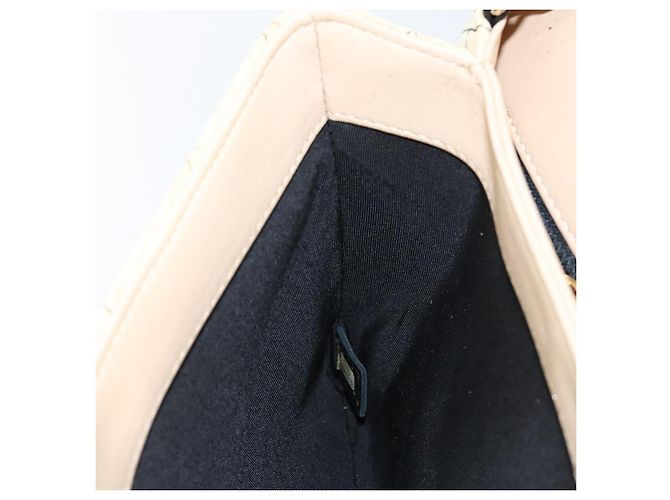 CHANEL Bolso de Hombro Matelassé de Ante Beige oro CC Auth bs29483 Dorado - vista 20