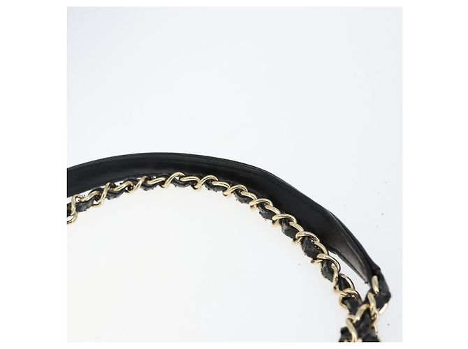 CHANEL Bolso de Hombro Matelassé de Ante Beige oro CC Auth bs29483 Dorado - vista 8