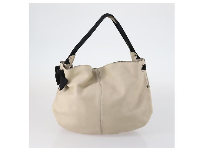 Bolsa Salvatore Ferragamo em couro e lona 4 peças bege preto marinho Auth bs29564 Azul marinho - vista 17