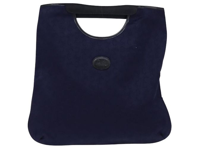 Céline Borsa a mano Celine C Sulky in tela blu navy Auth BA6229 - vista 13