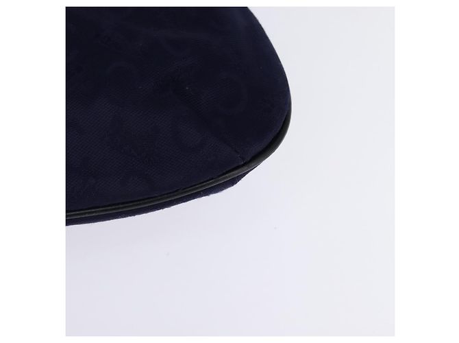 Céline Borsa a mano Celine C Sulky in tela blu navy Auth BA6229 - vista 14