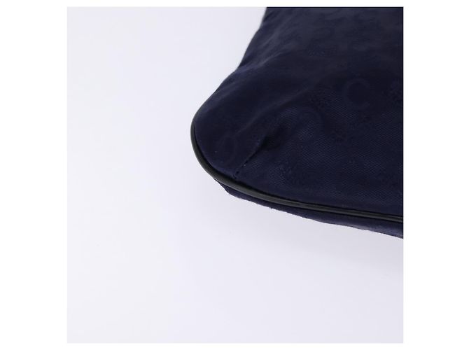 Céline Borsa a mano Celine C Sulky in tela blu navy Auth BA6229 - vista 9