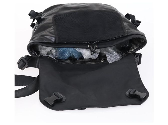 Borsa a Spalla CHANEL in Tela Rivestita Nera Argento CC Auth bs29400 Nero - vista 10